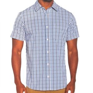 GAP - Men's Short Sleeve Poplin Shirt.  Size XXL.  NWT. Asher Plaid.